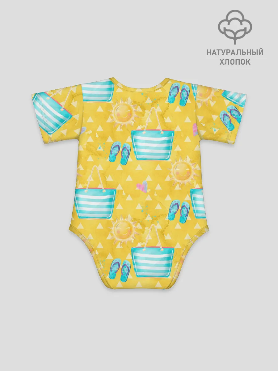Детское боди / Летний песочный пляж