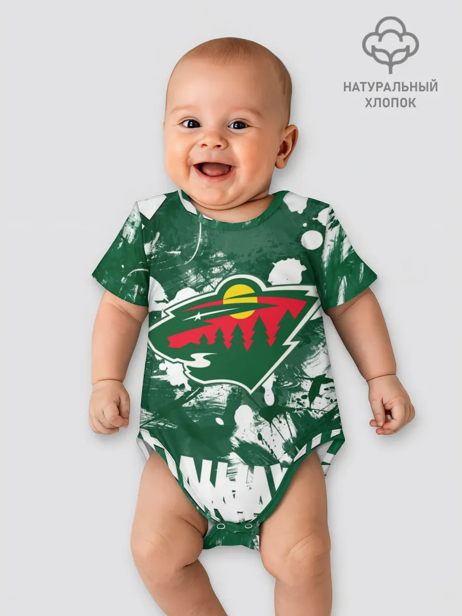 Детское боди / Minnesota Wild, Миннесота Уайлд