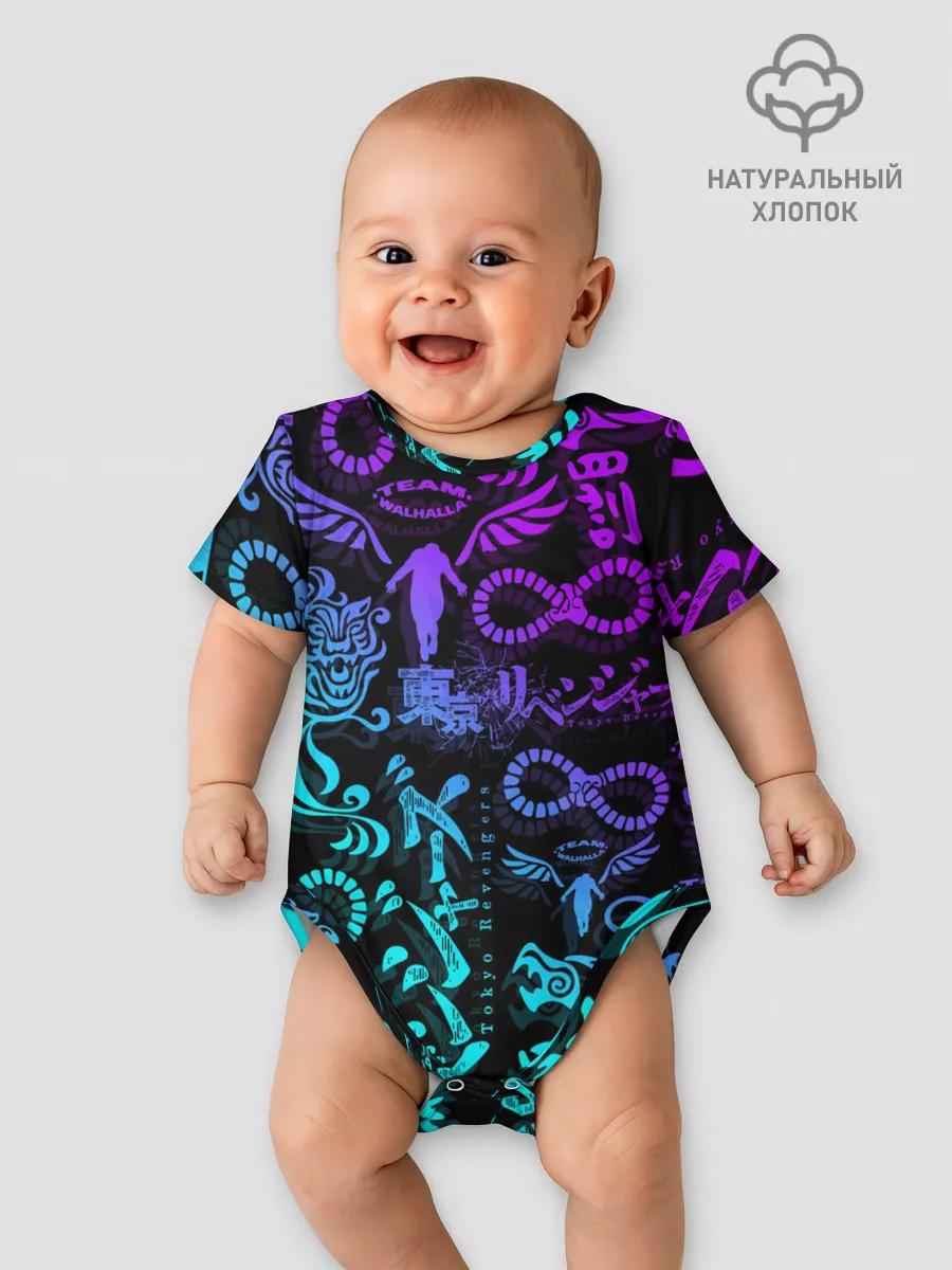 Детское боди / ТАТУ ТОКЙСКИЕ МСТИТЕЛИ НЕОН |