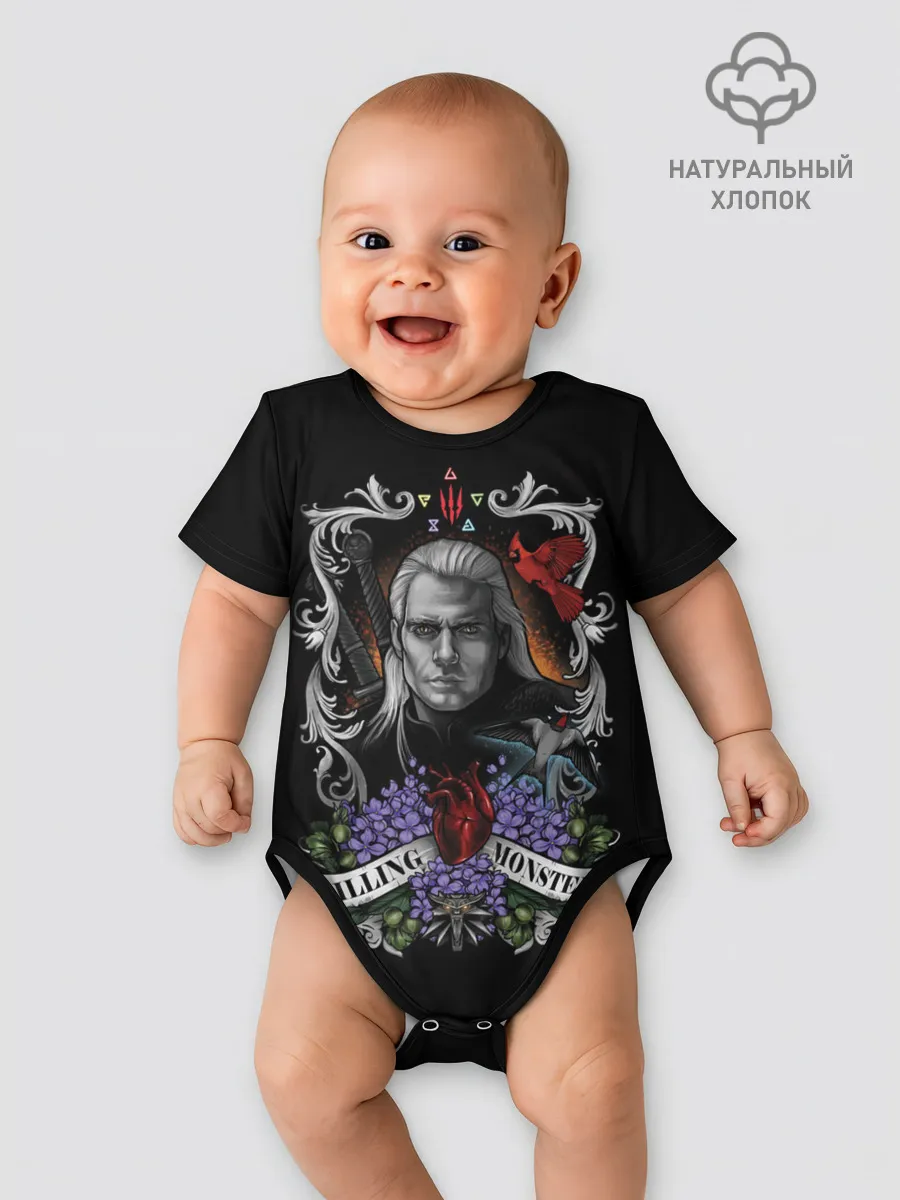 Детское боди / ГЕРАЛЬТ КРАСОЧНЫЙ ПОСТЕР / ГЕРАЛЬ ИЗ РИВИИ