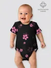 Детское боди / САКУРА ВИШНЯ ЛЕПЕСТКИ