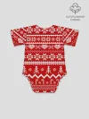 Детское боди / Праздничный новогодний узор