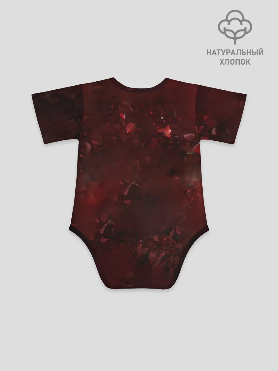 Детское боди / Лого GNR в розах