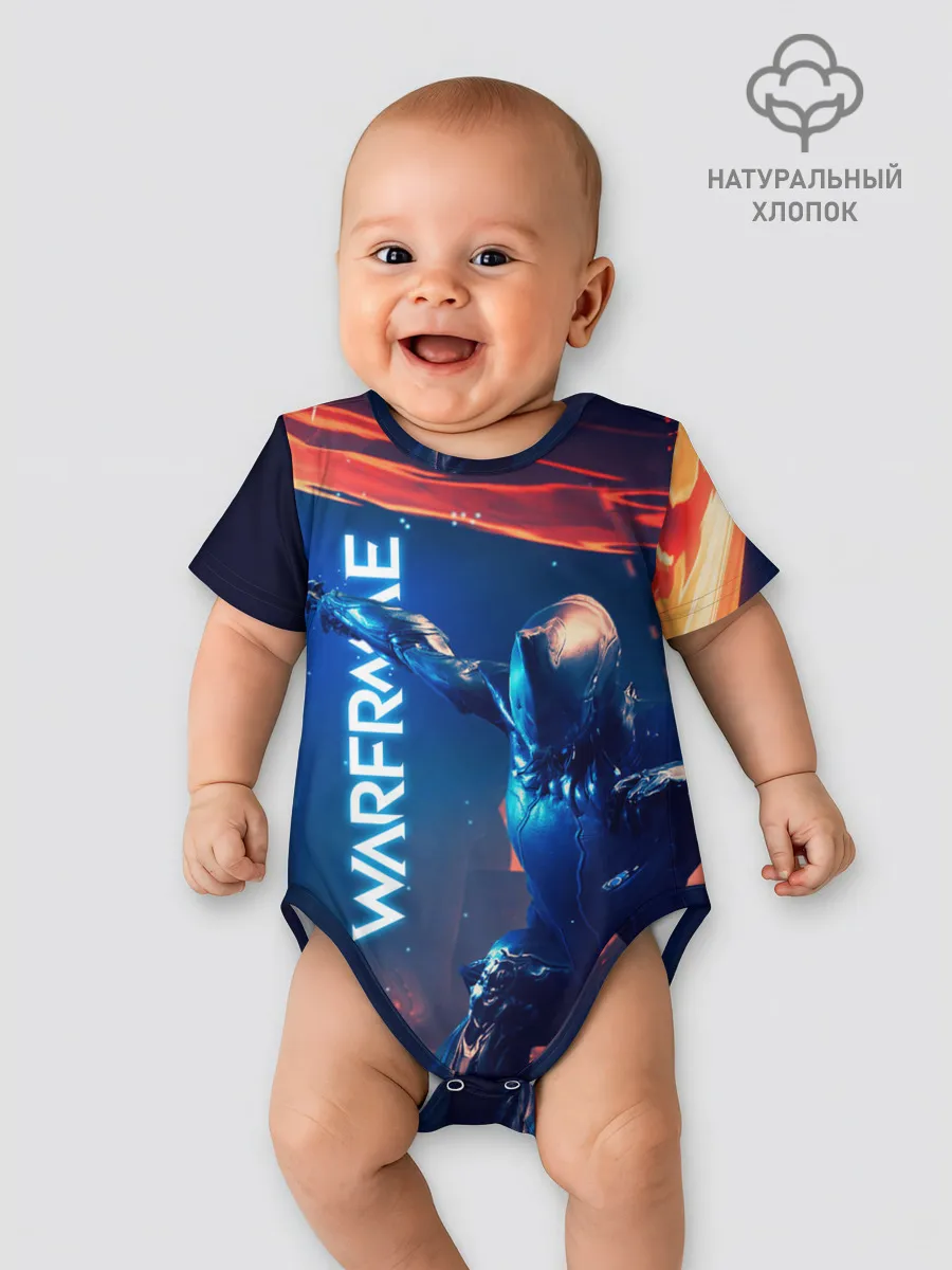 Детское боди / WAFRAME NEON KATANA FIRE