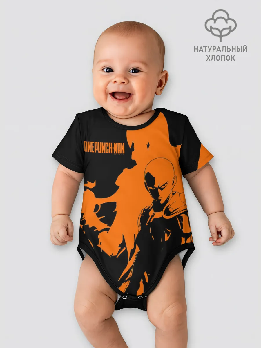 Детское боди / Сайтама образ в силуэте One Punch-Man