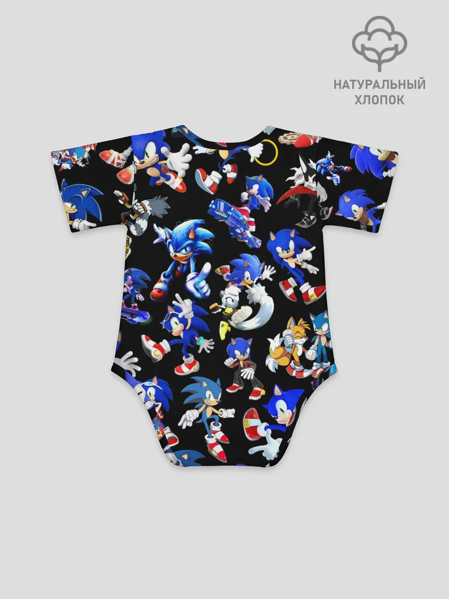 Детское боди / SONIC PATTERN HERO | СОННИК