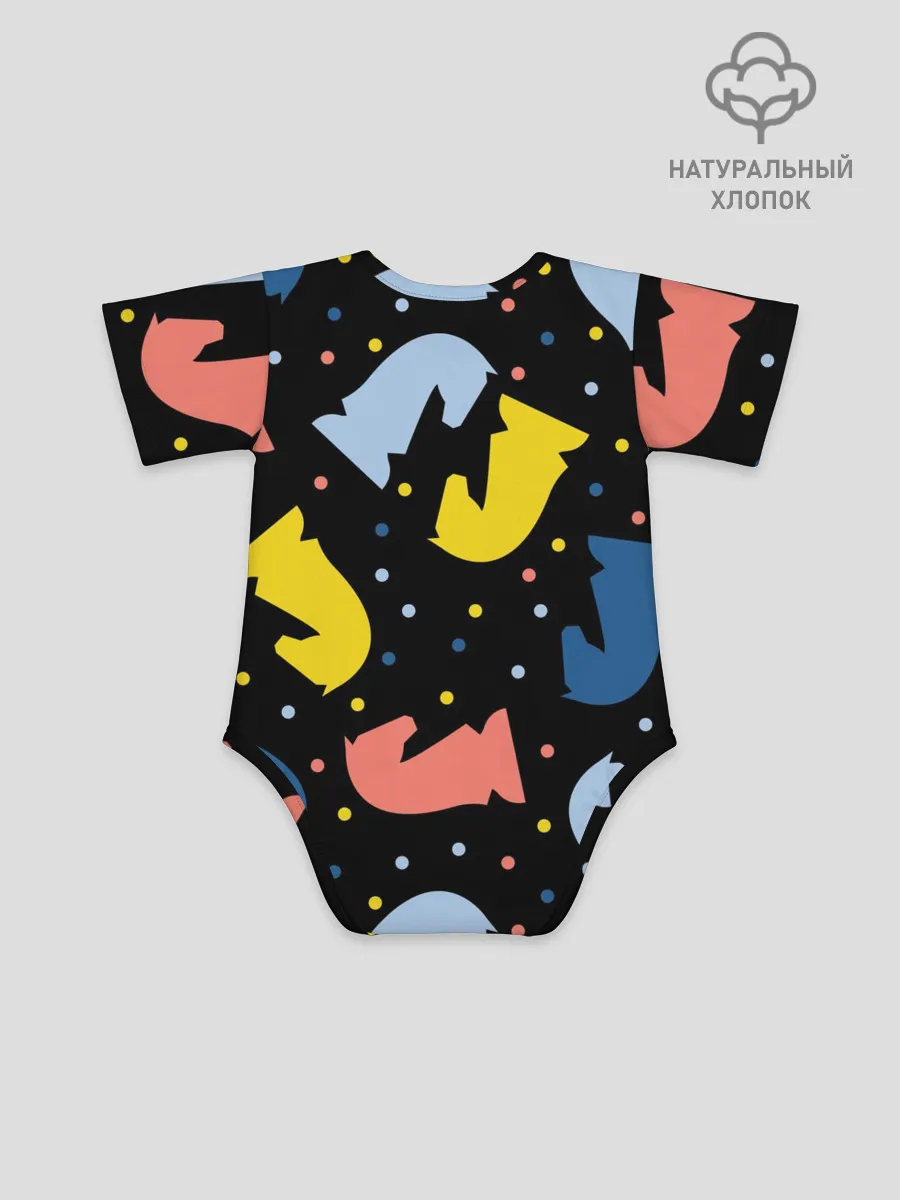 Детское боди / Шахматные фигуры цветные