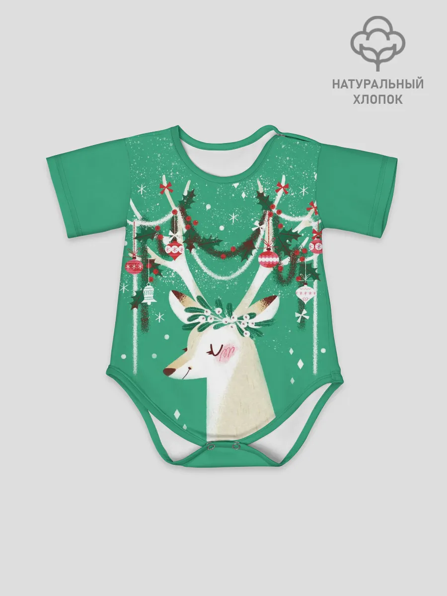 Детское боди / Олень. Новый год