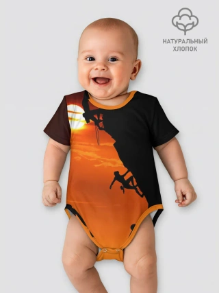 Детское боди / СКАЛОЛАЗЫ В ЗАКАТЕ