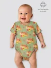Детское боди / Овощи: Тыквы паттерн