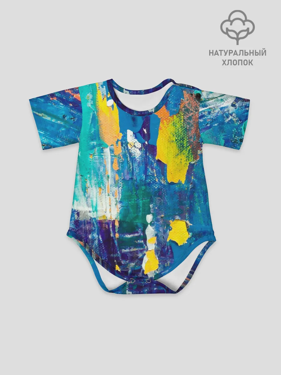 Детское боди / Краской по ткани