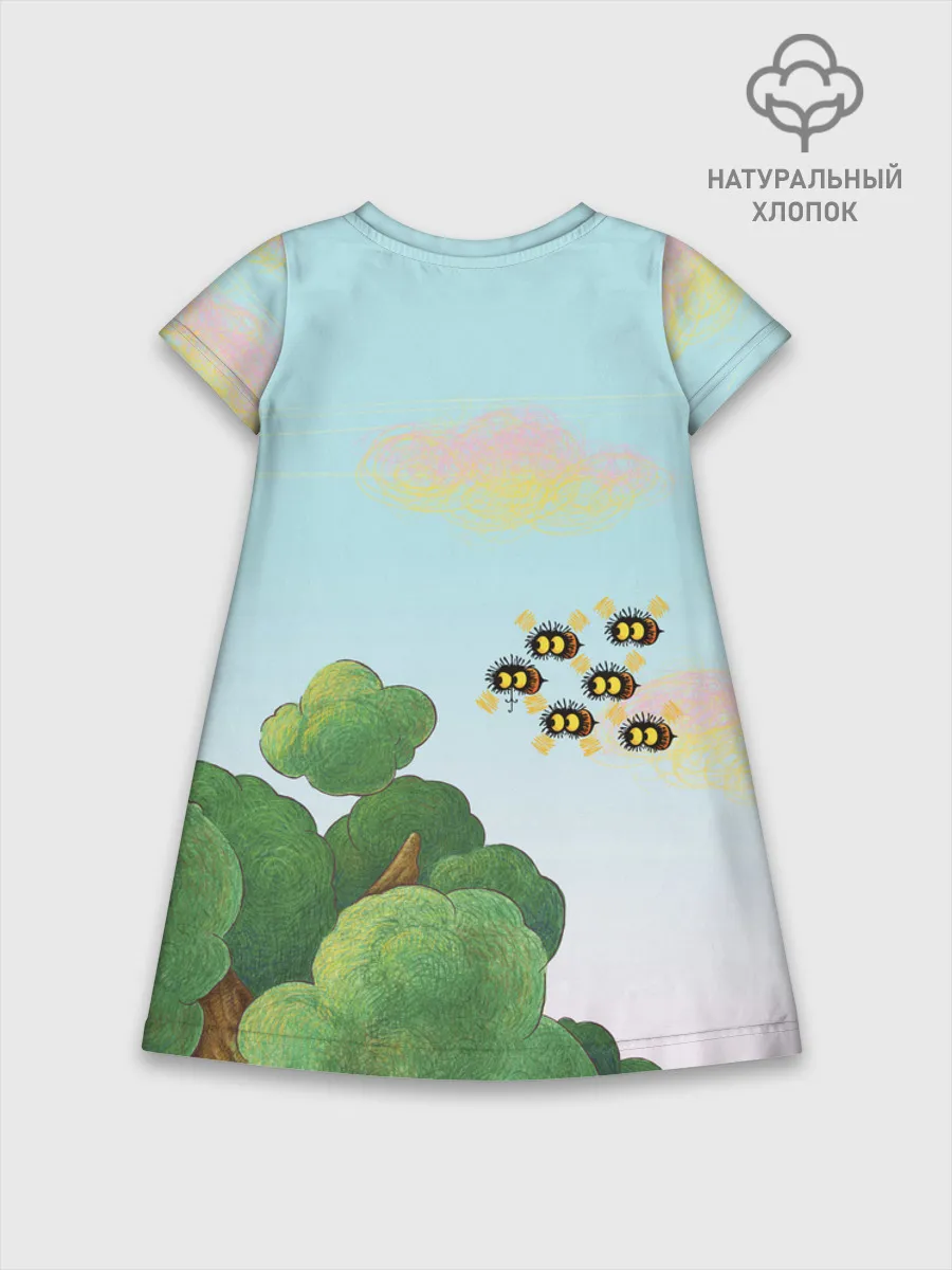 Детское платье хлопок / Союзмультфильм Blue