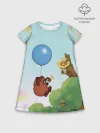 Детское платье хлопок / Союзмультфильм Blue