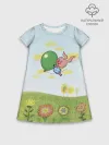Детское платье хлопок / Союзмультфильм PyatachokBlue
