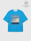 Мужская футболка оверсайз хлопок / СУРГУТ ЯСНО