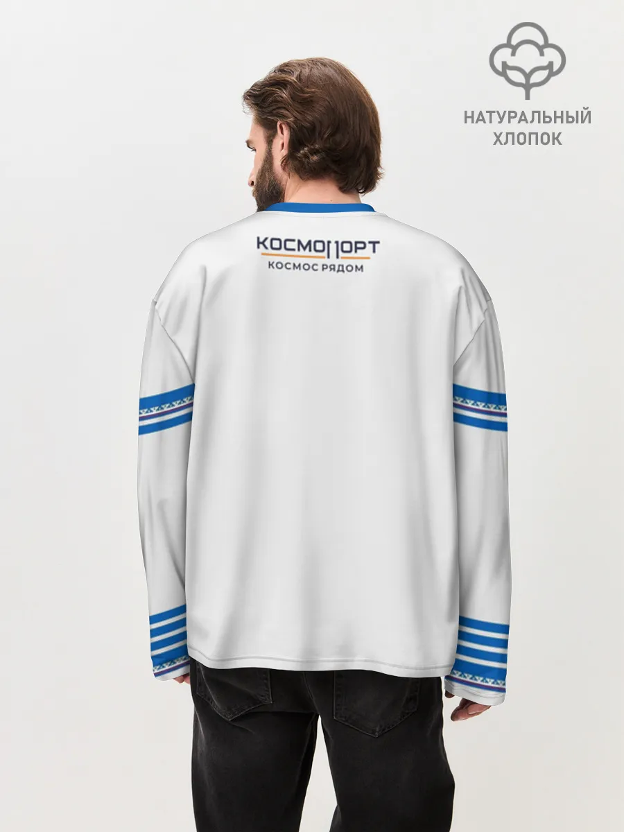 Мужской лонгслив оверсайз хлопок / Сургут 86 космический