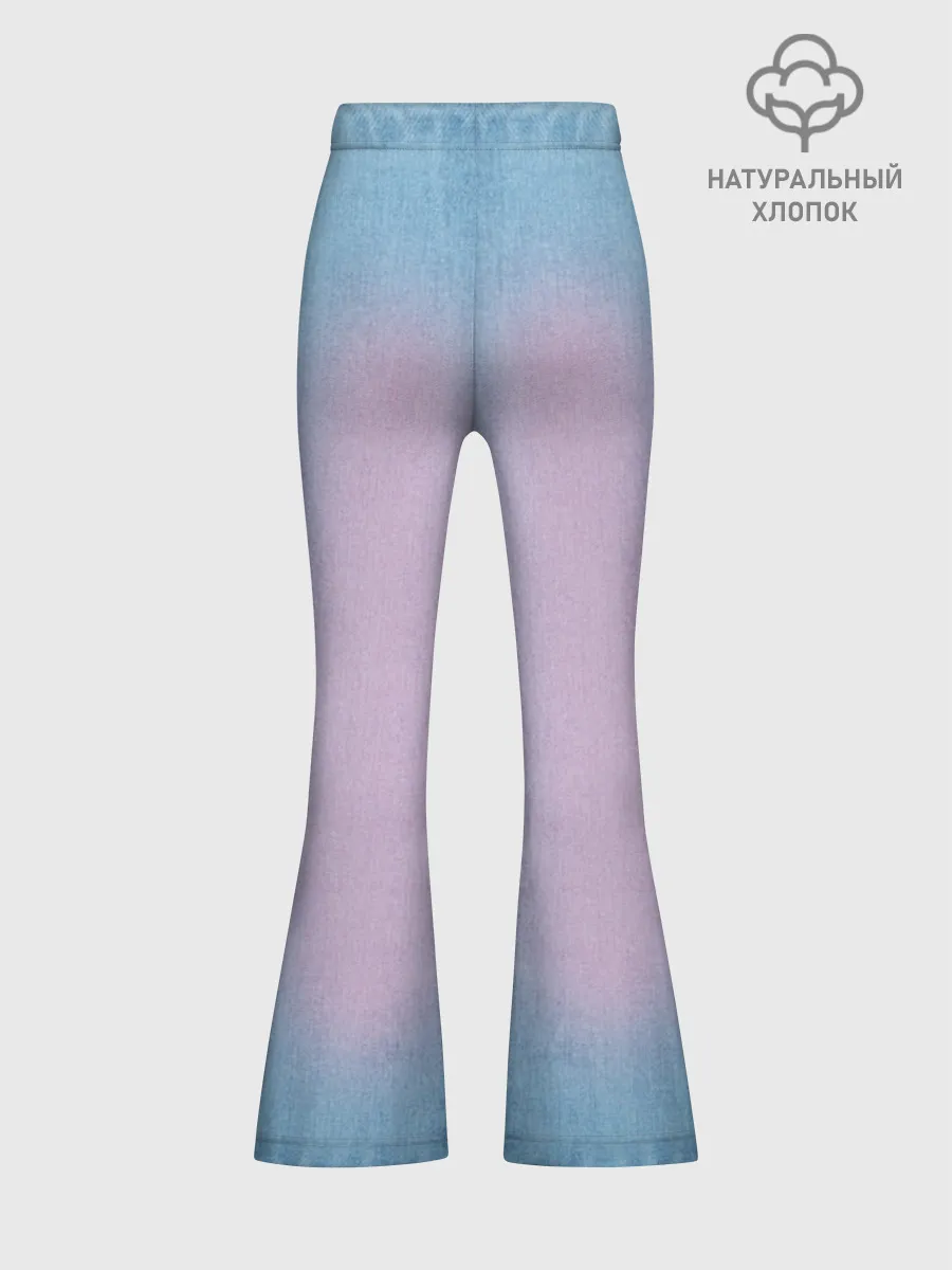 Леггинсы-клеш для девочек / P001_LabubuJeans_GLK