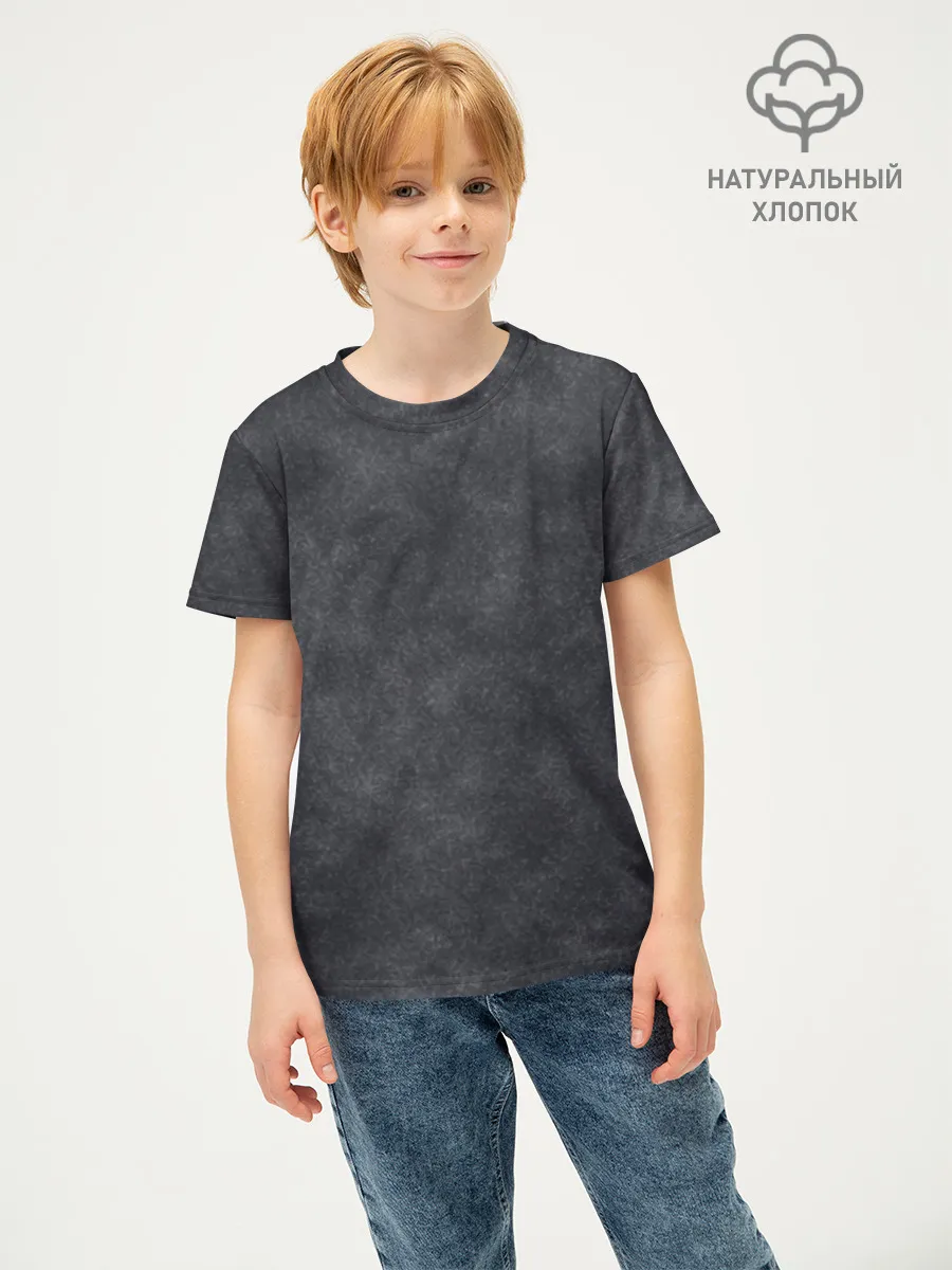 Детская футболка хлопок / Варёнка dark grey