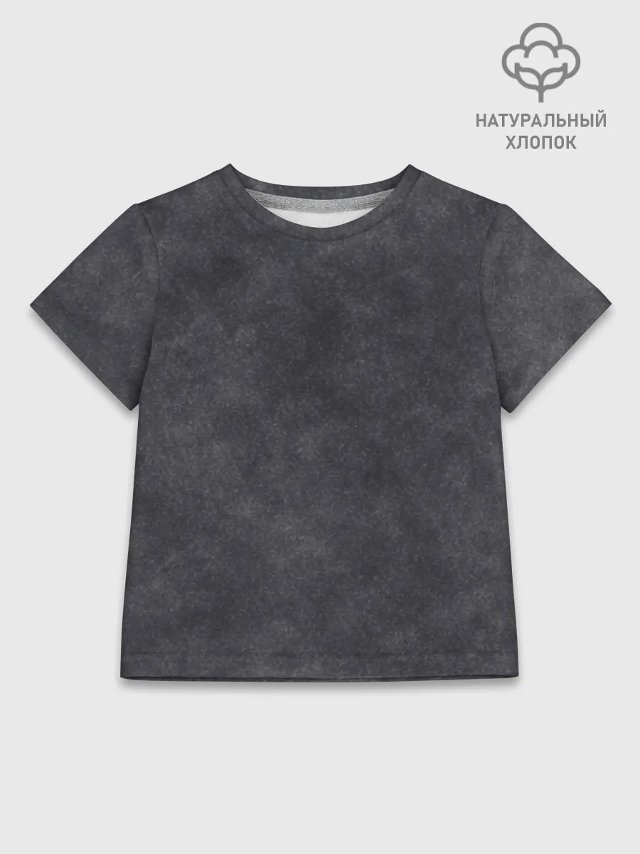 Детская футболка хлопок / Варёнка dark grey