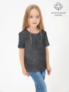 Детская футболка хлопок / Варёнка dark grey
