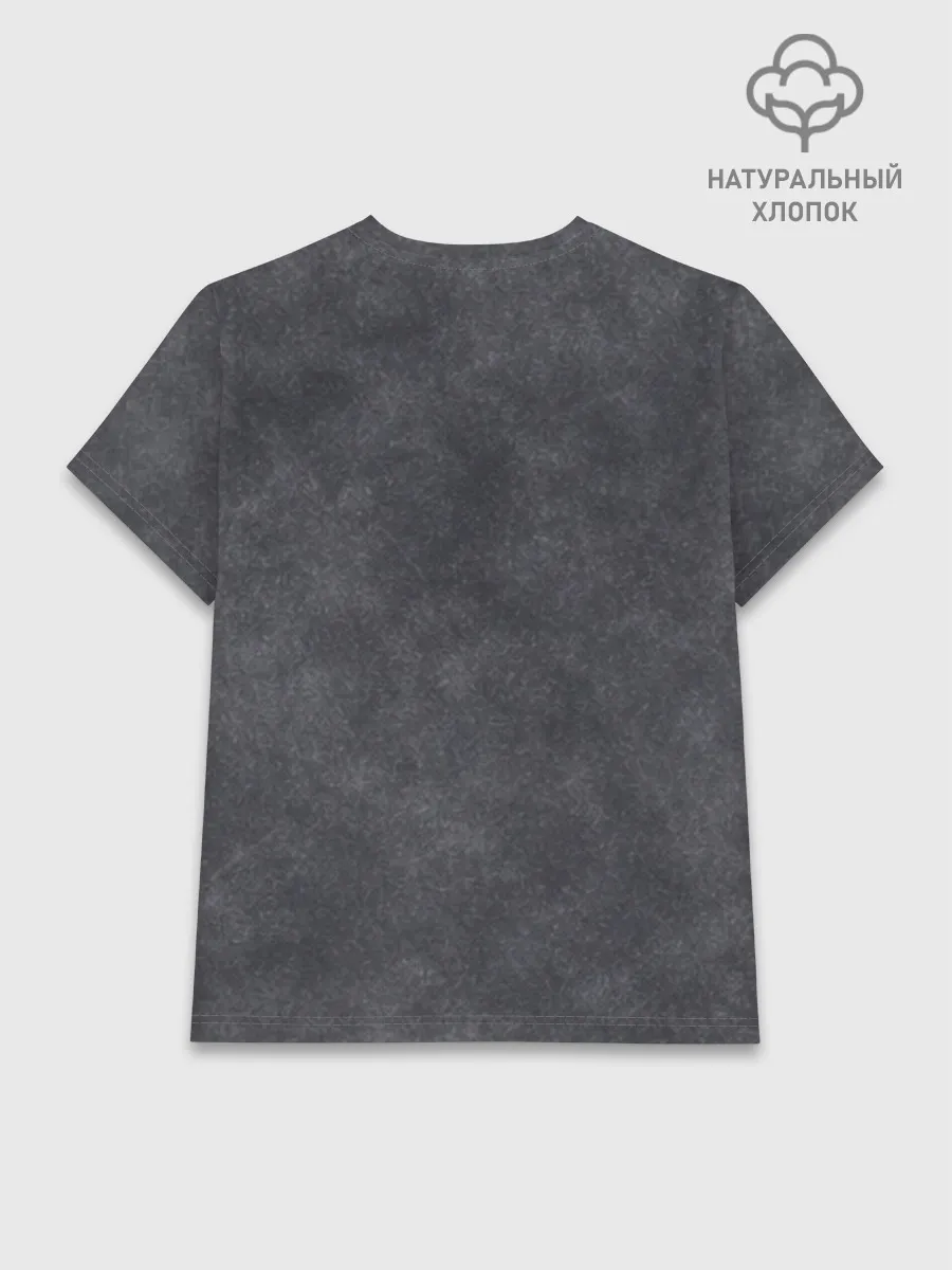 Женская базовая футболка хлопок / Варёнка dark grey