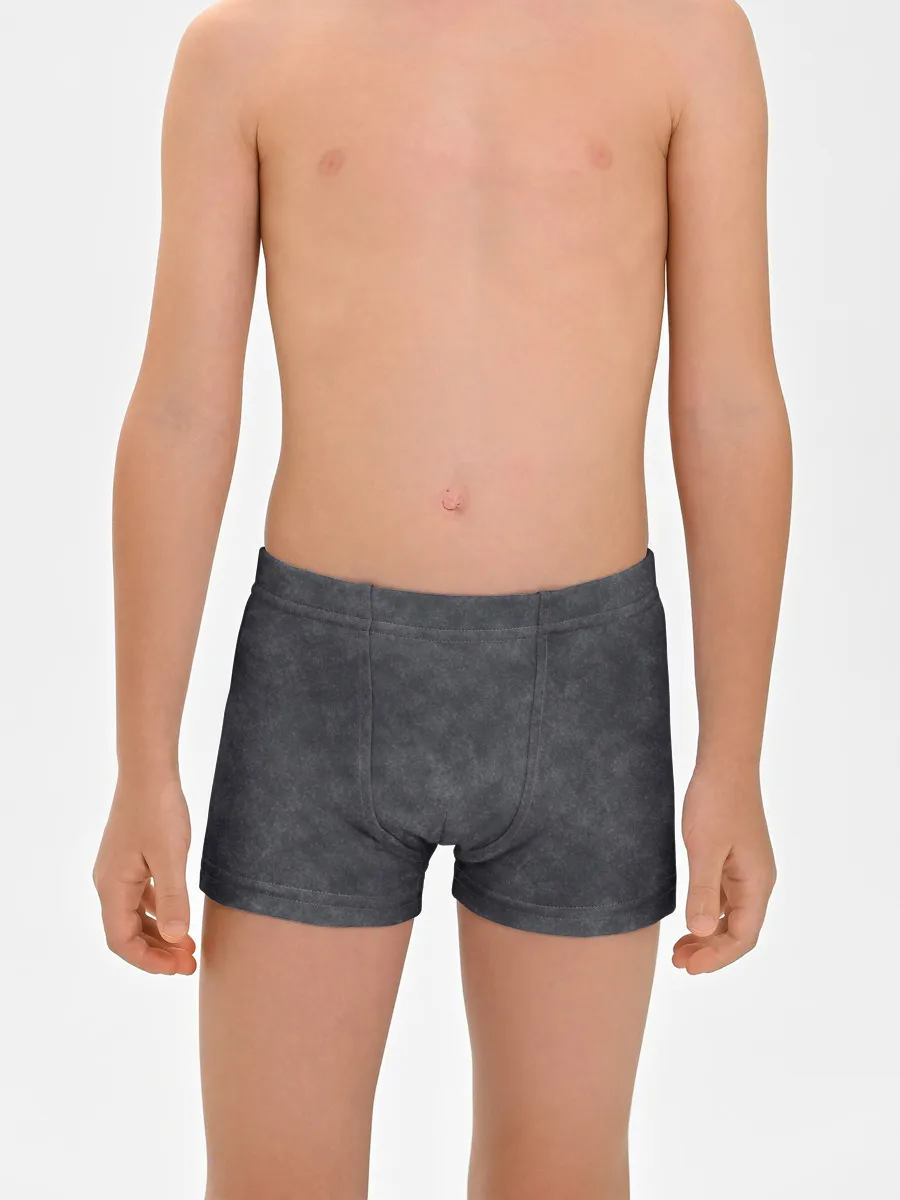 Мальчиковые трусы / Варёнка dark grey