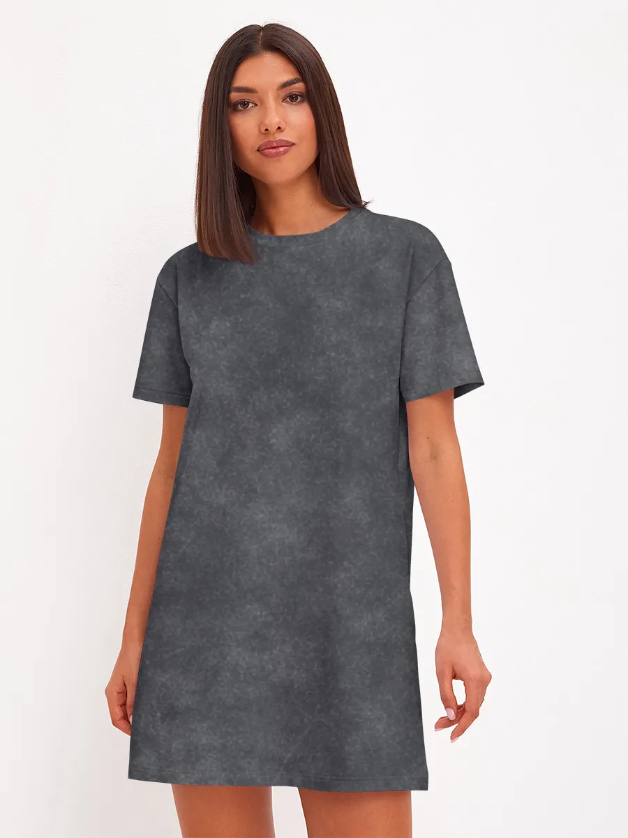 Женское платье хлопок / Варёнка dark grey