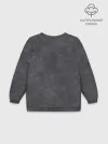 Женский свитшот оверсайз хлопок / Варёнка dark grey