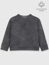 Детский свитшот хлопок / Варёнка dark grey