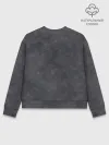 Женский свитшот базовый хлопок / Варёнка dark grey