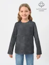 Детский лонгслив хлопок / Варёнка dark grey