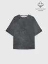 Женская футболка оверсайз хлопок / Варёнка dark grey
