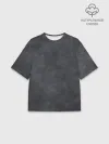 Мужская футболка оверсайз хлопок / Варёнка dark grey