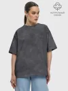 Футболка женская оверсайз премиум / Варёнка dark grey