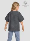 Детская футболка. Оверсайз / Варёнка dark grey