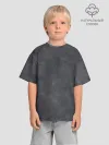 Детская футболка. Оверсайз / Варёнка dark grey