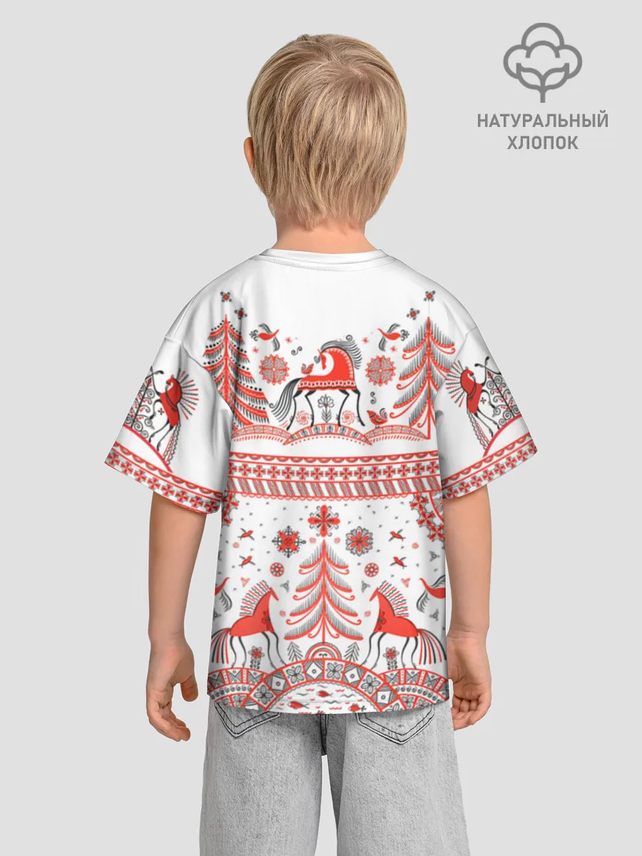 Детская футболка. Оверсайз / MezenHorse Kids