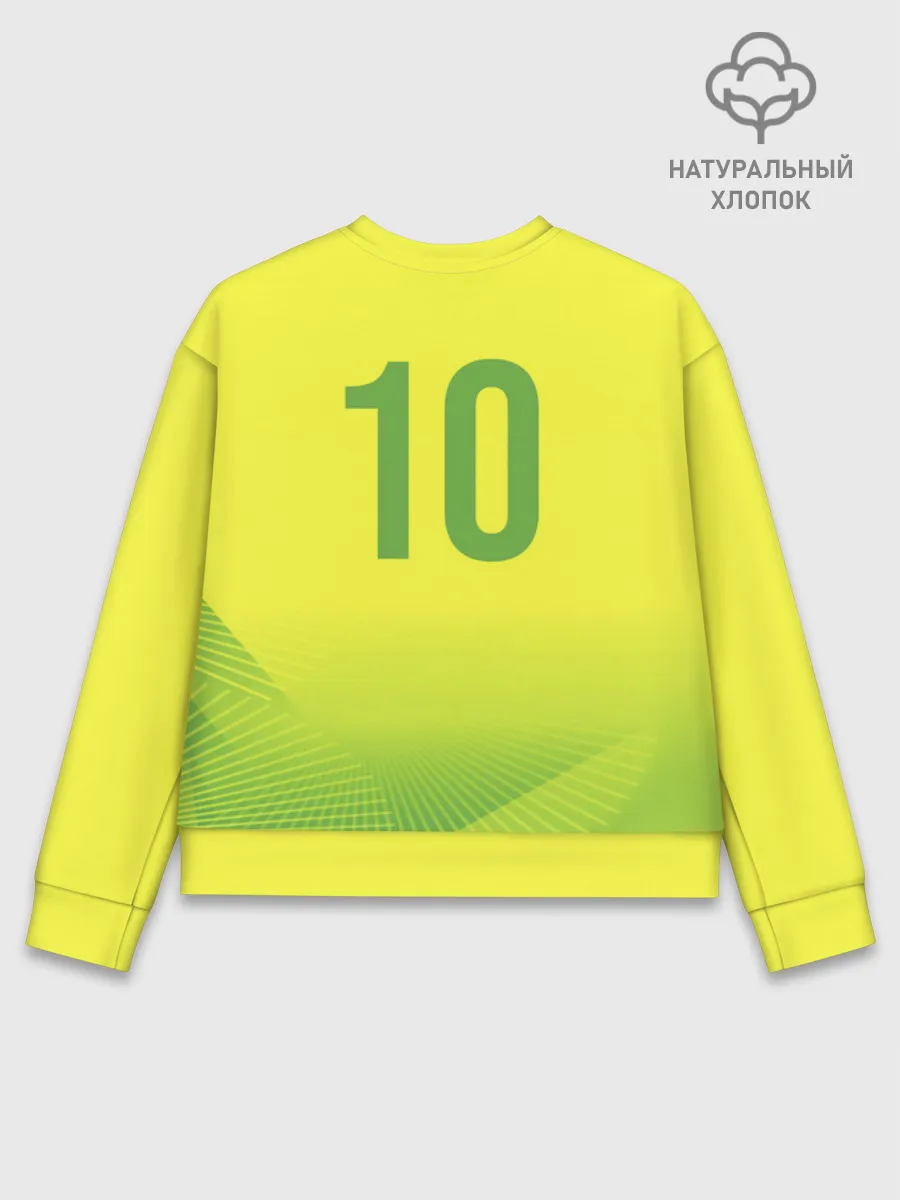 Женский свитшот базовый хлопок / Football Бразилия