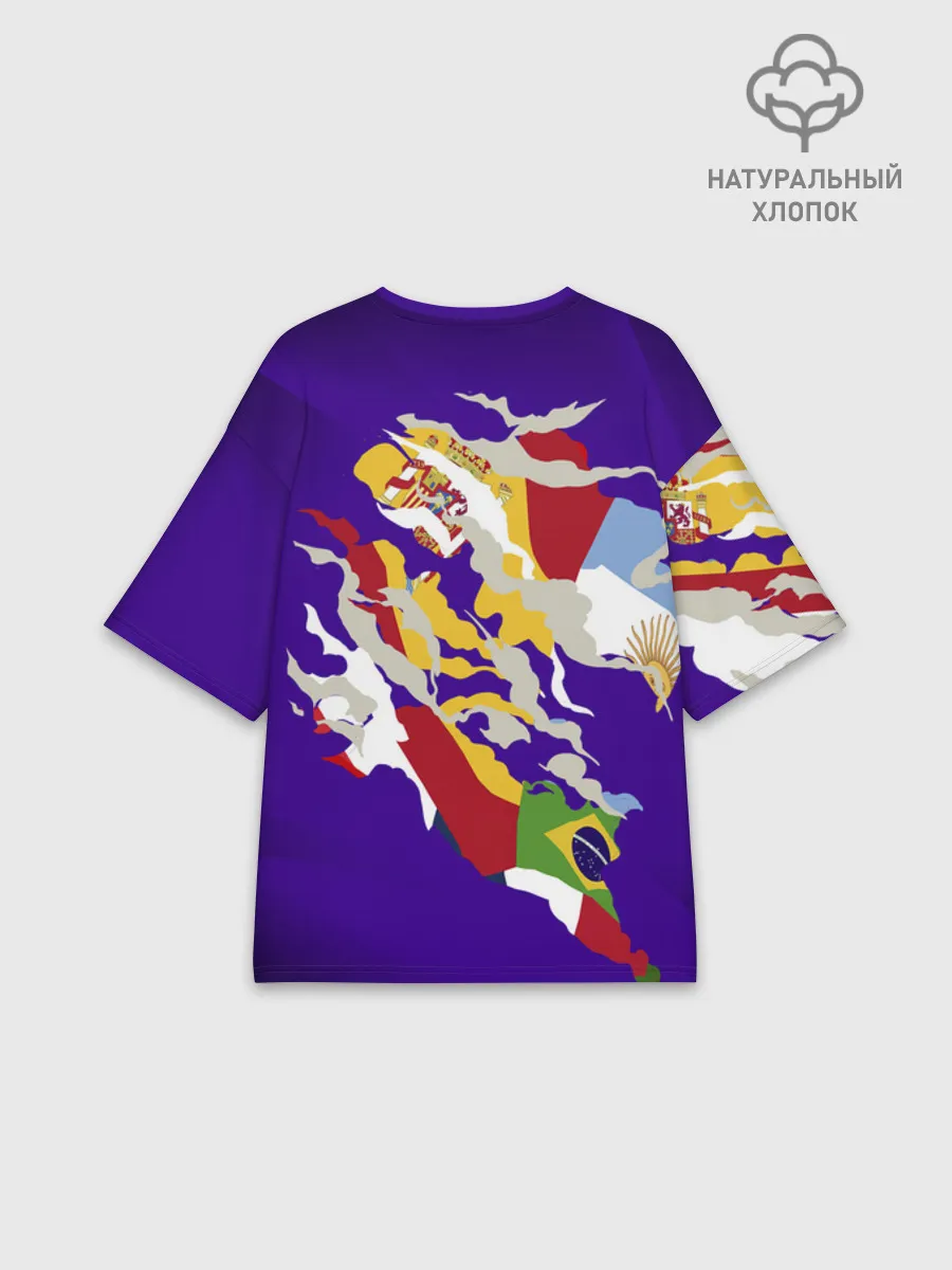 Женская футболка оверсайз хлопок / Fifa World Cup