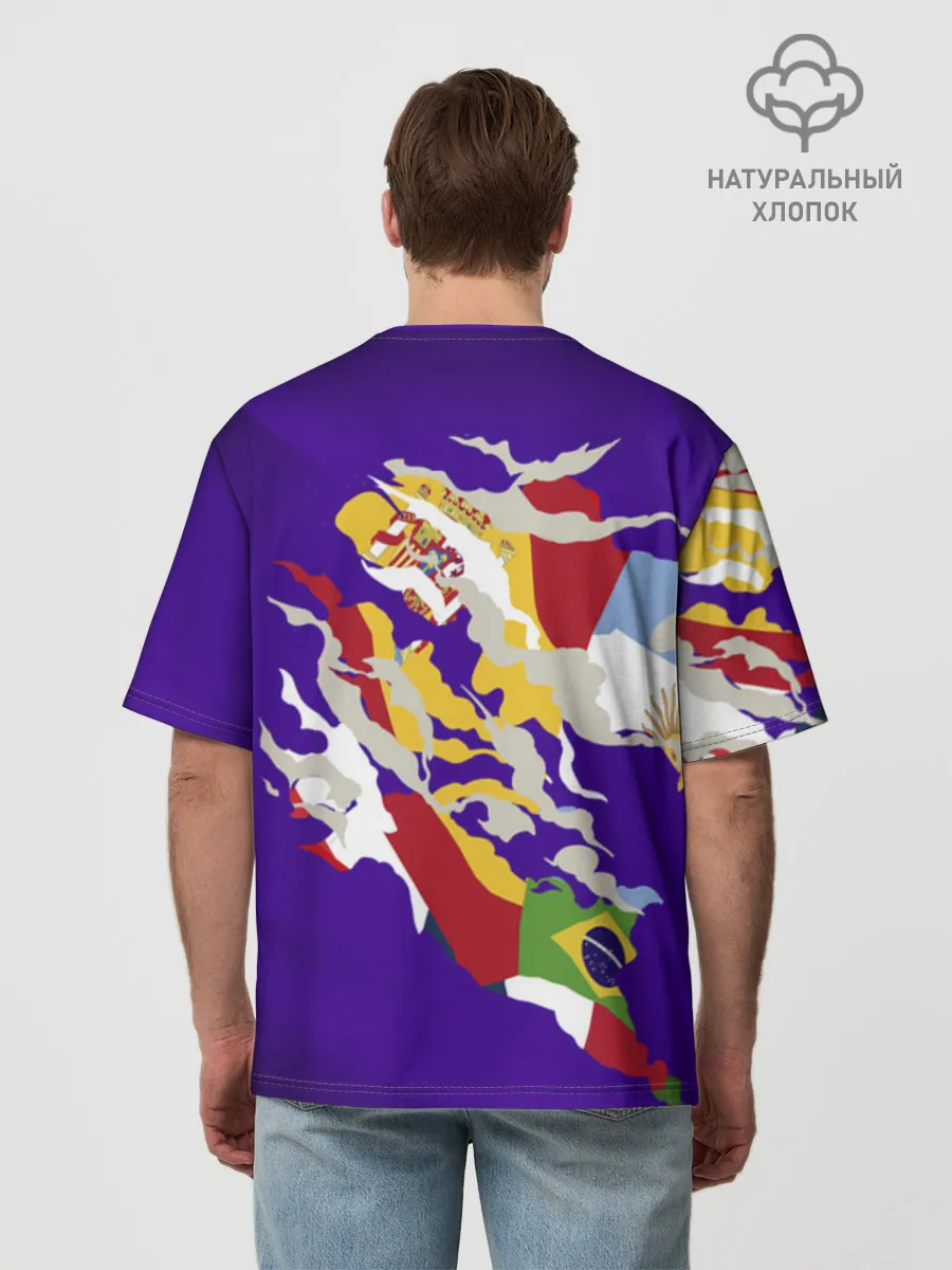 Мужская футболка оверсайз хлопок / Fifa World Cup