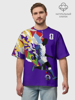 Мужская футболка оверсайз хлопок / FifaWorldCup