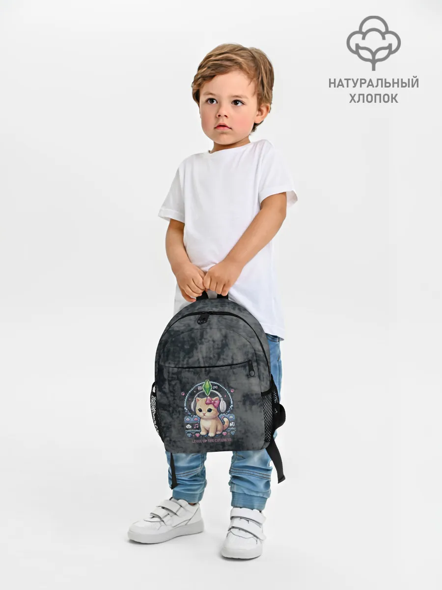 Рюкзак детский джинсовый / Я Звезда Ютуб Уу Ага Котик