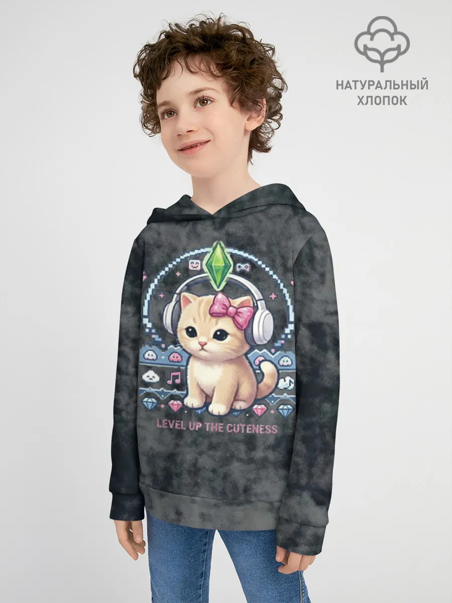 Детское худи хлопок / Я Звезда Ютуб Уу Ага Котик
