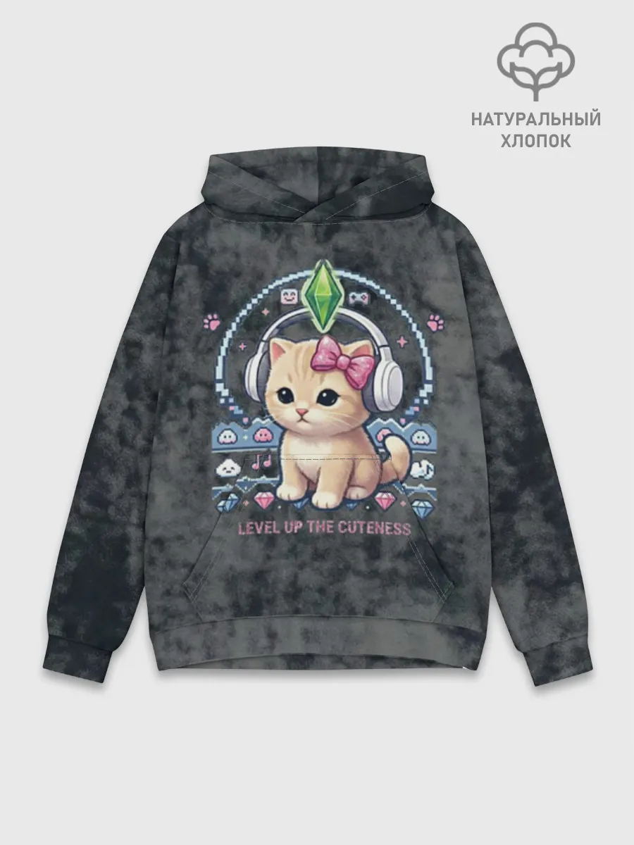 Худи мужской база хлопок / Я Звезда Ютуб Уу Ага Котик