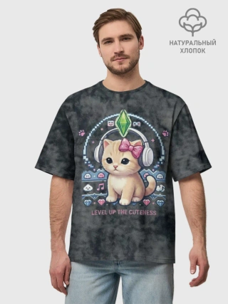 Футболка Мужская оверсайз премиум / Я Звезда Ютуб Уу Ага Котик