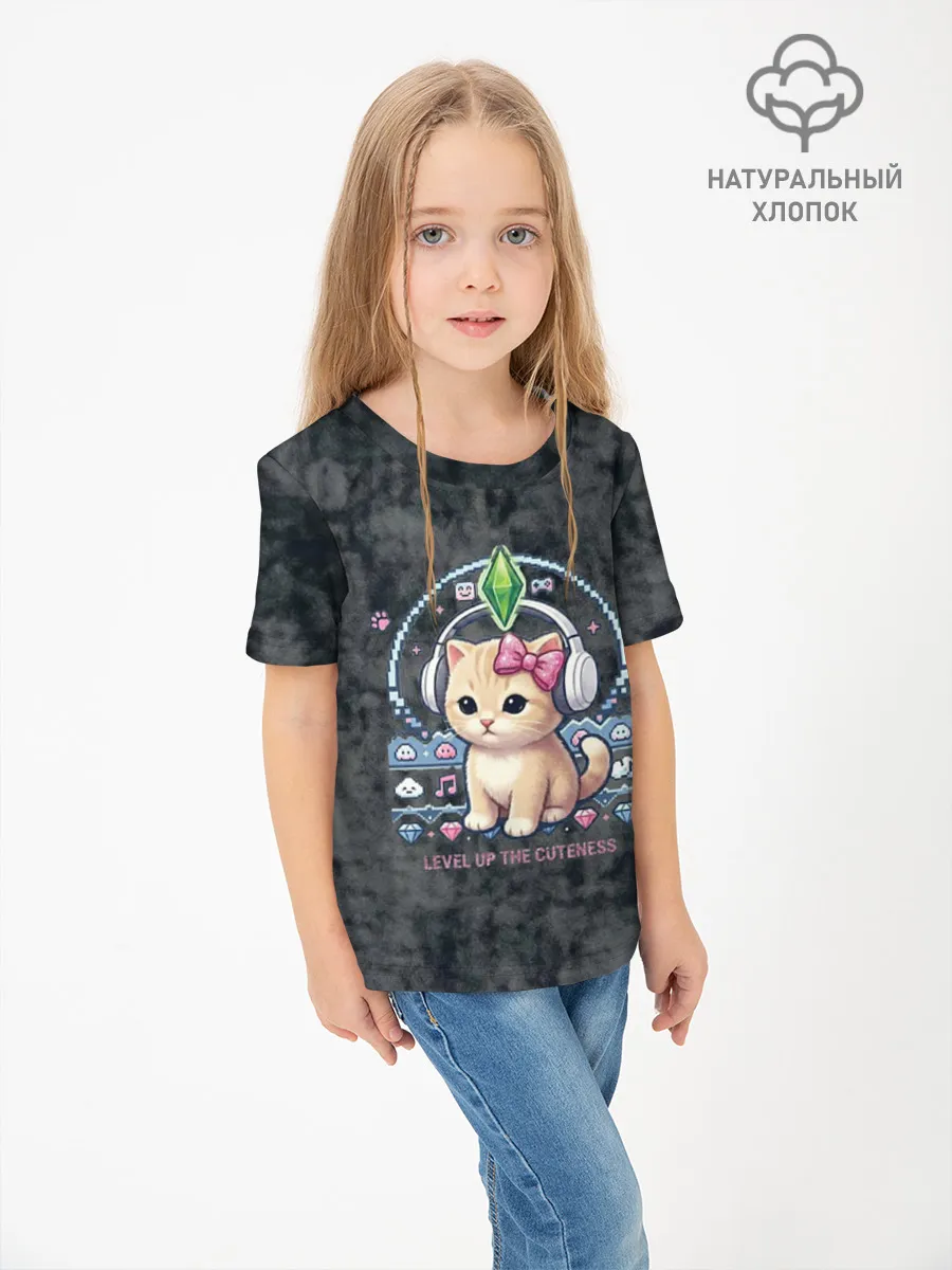 Детская футболка хлопок / Я Звезда Ютуб Уу Ага Котик