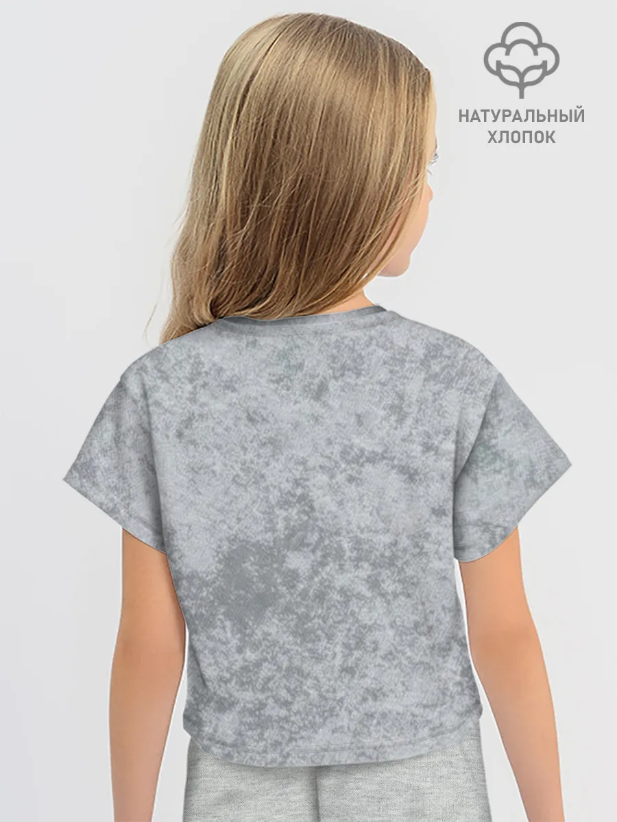 Футболка для девочки укороченная оверсайз хлопок / Шоппинг Модный лук Я Звезда Ютуб