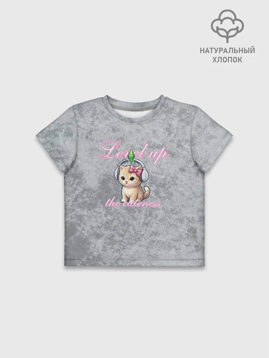 Футболка для девочки укороченная оверсайз хлопок / Шоппинг Модный лук Я Звезда Ютуб