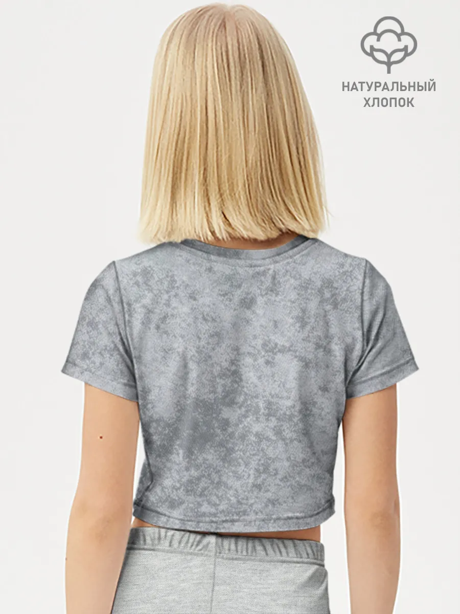 Футболка для девочки укороченная базовая хлопок / Шоппинг Модный лук Я Звезда Ютуб