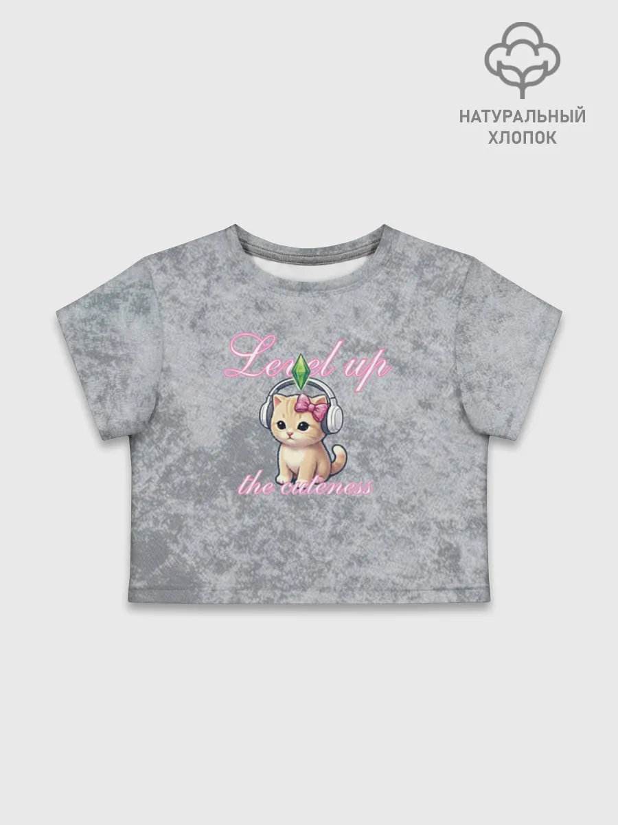 Футболка для девочки укороченная базовая хлопок / Шоппинг Модный лук Я Звезда Ютуб